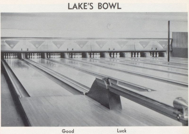 Lakes Bowl - Dowagiac Union High Yearbook Ad 1960